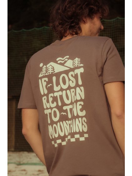 Pánské tričko IF LOST RETURN TO THE MOUNTAINS