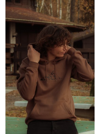 Pánská mikina s kapucí HORY = TERAPIE