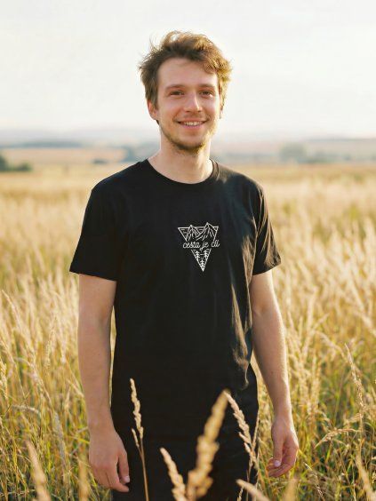 Pánské tričko CESTA JE CÍL (Velikost S)