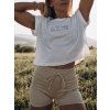 Dámský crop top z BIO bavlny - SERU NA TO, JDU NA HORY