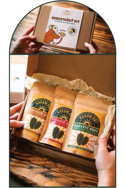 Degustačný kit prírodné kakaové bôby