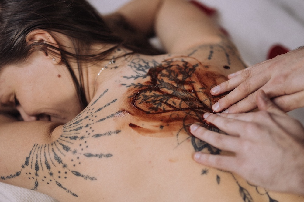 Valentýnská smyslná masáž