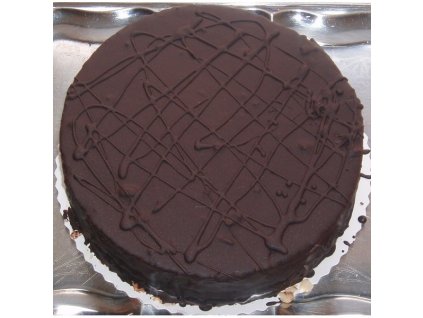 Punčový dort zalitý čokoládou