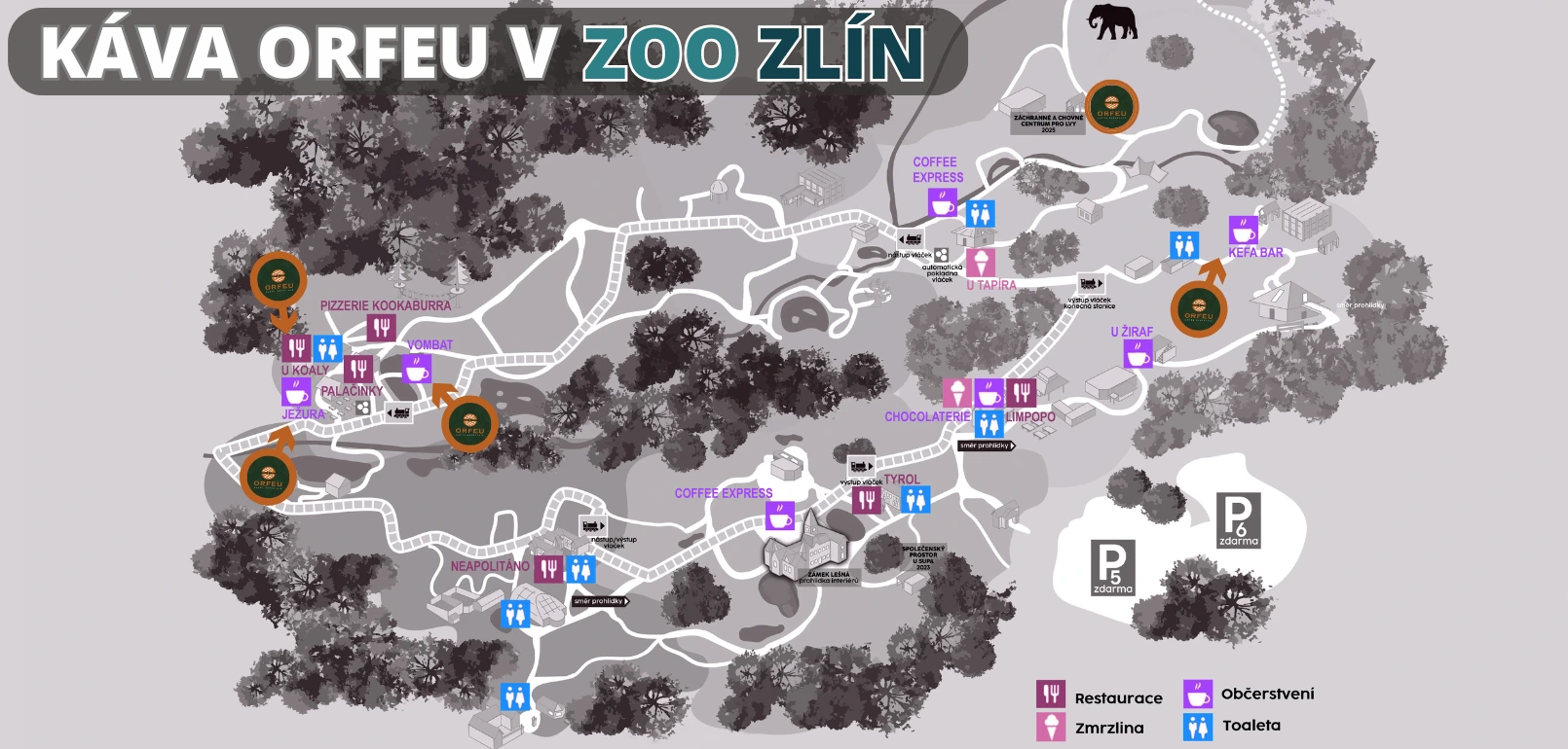 Nově v Zoo Zlín: Café Brasil s kávou Orfeu