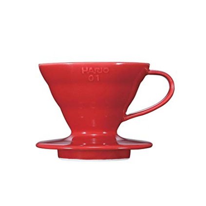 Hario V60-01 Ceramic Coffee Dripper Red