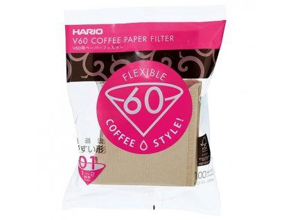 Hario papírové filtry Misarashi V60 01 100 ks