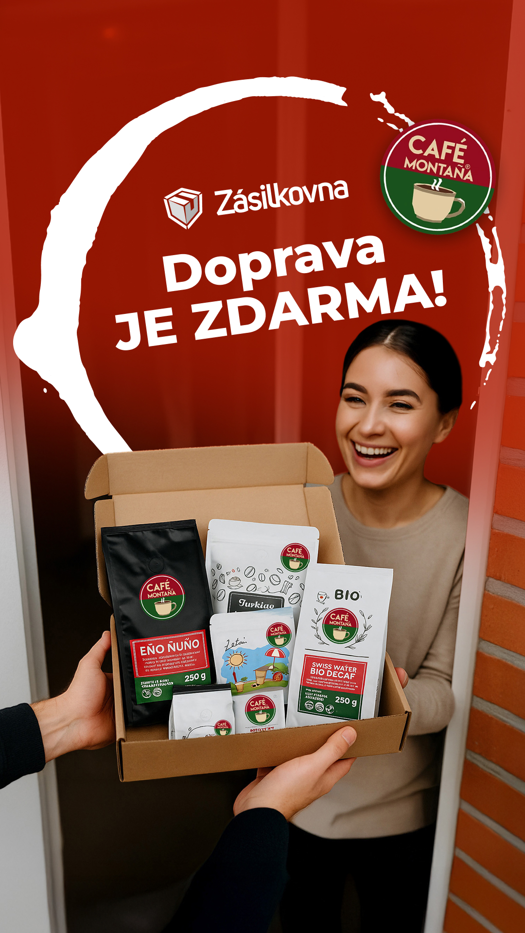 Doprava zdarma na všechny kávy