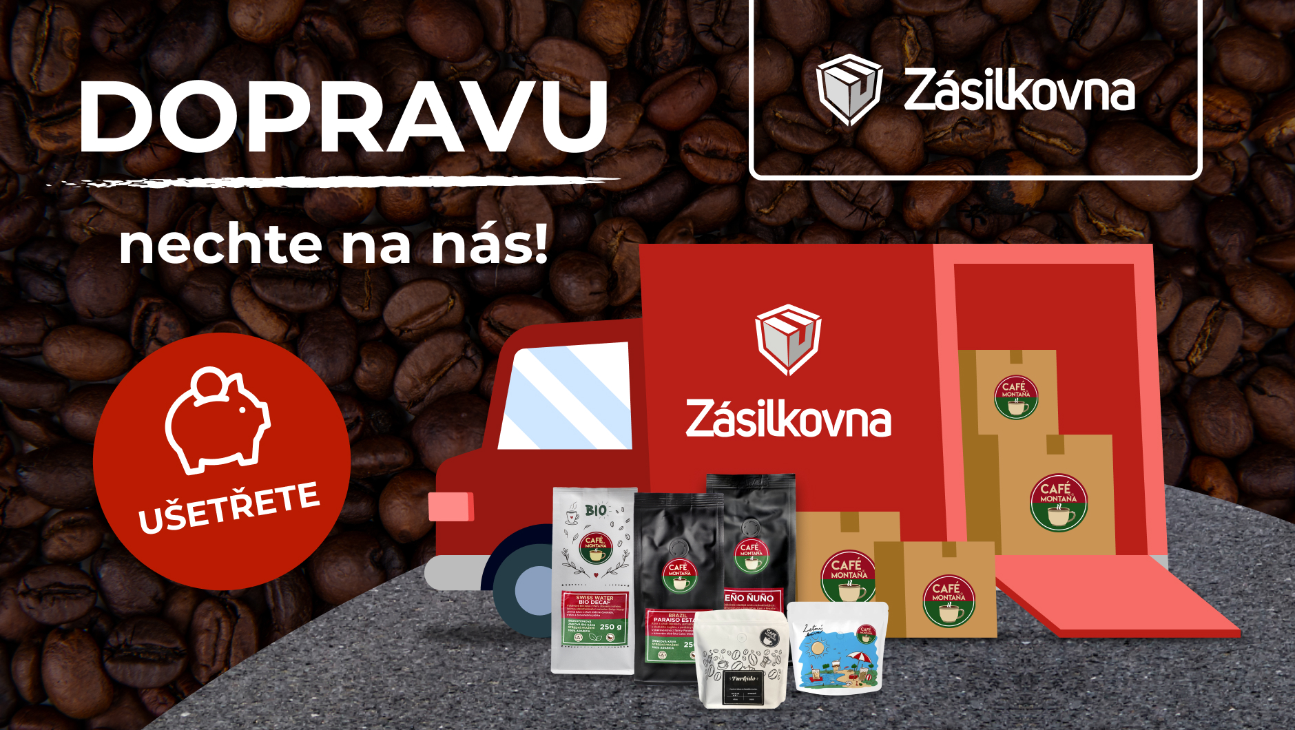 Doprava zdarma na všechny kávy