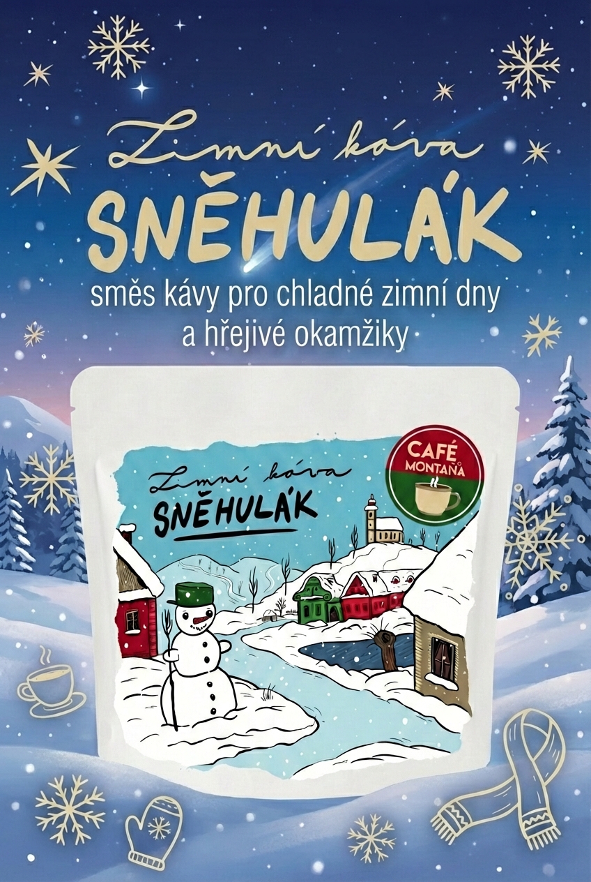 Zimní káva Sněhulák