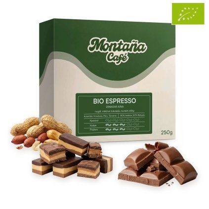 Bio Espresso 3D chutovy profil bio logo