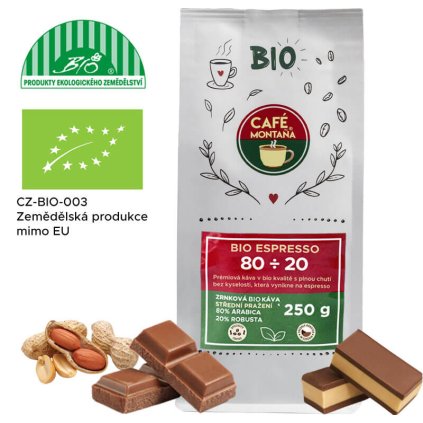 Bio Espresso 80÷20 zrnková bio káva