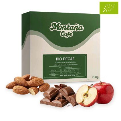 Bio Decaf 3D chutovy profil bio logo