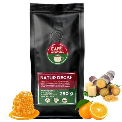 Natur Decaf bezkofeinová mletá káva