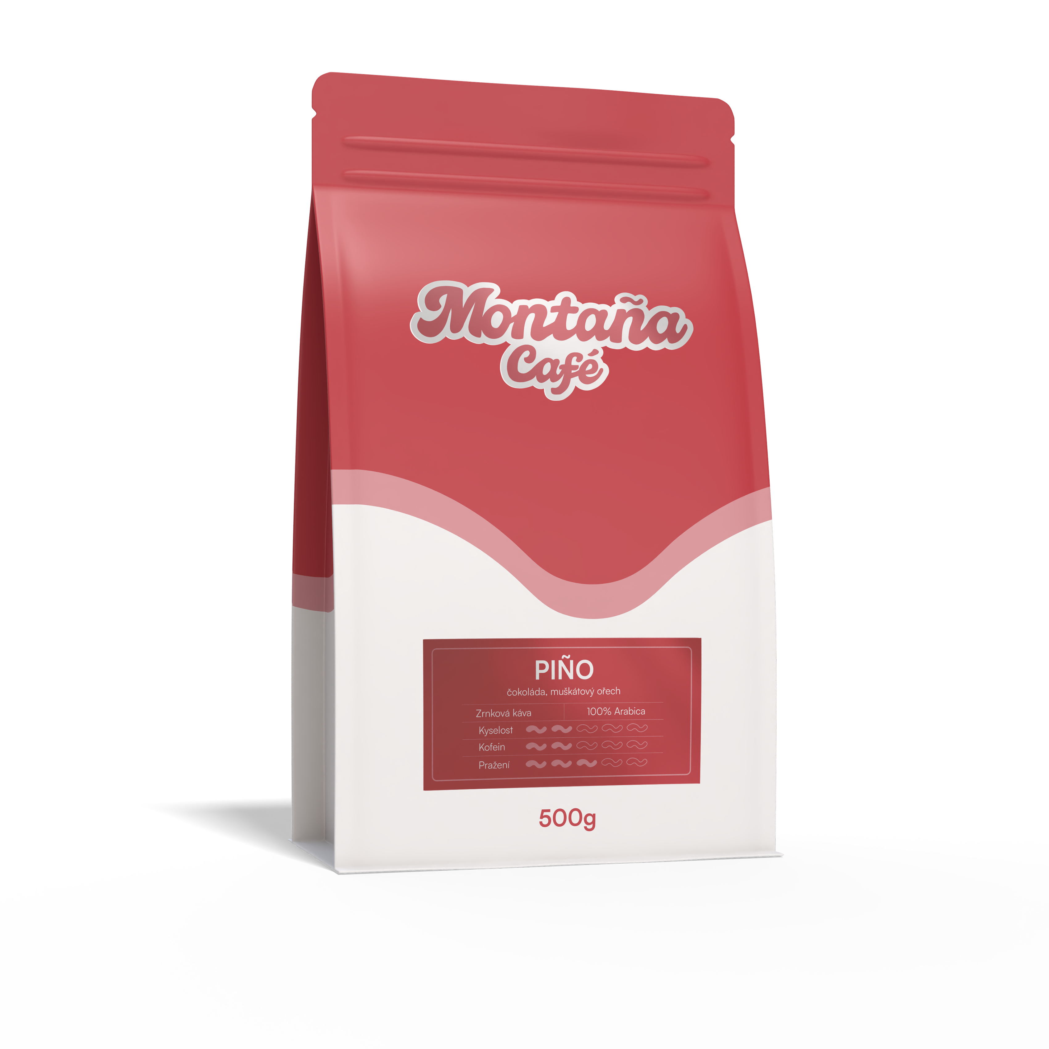 Montaña Café Piño, mletá káva Velikost balení: 500g, Hrubost mletí: Standardní mletí