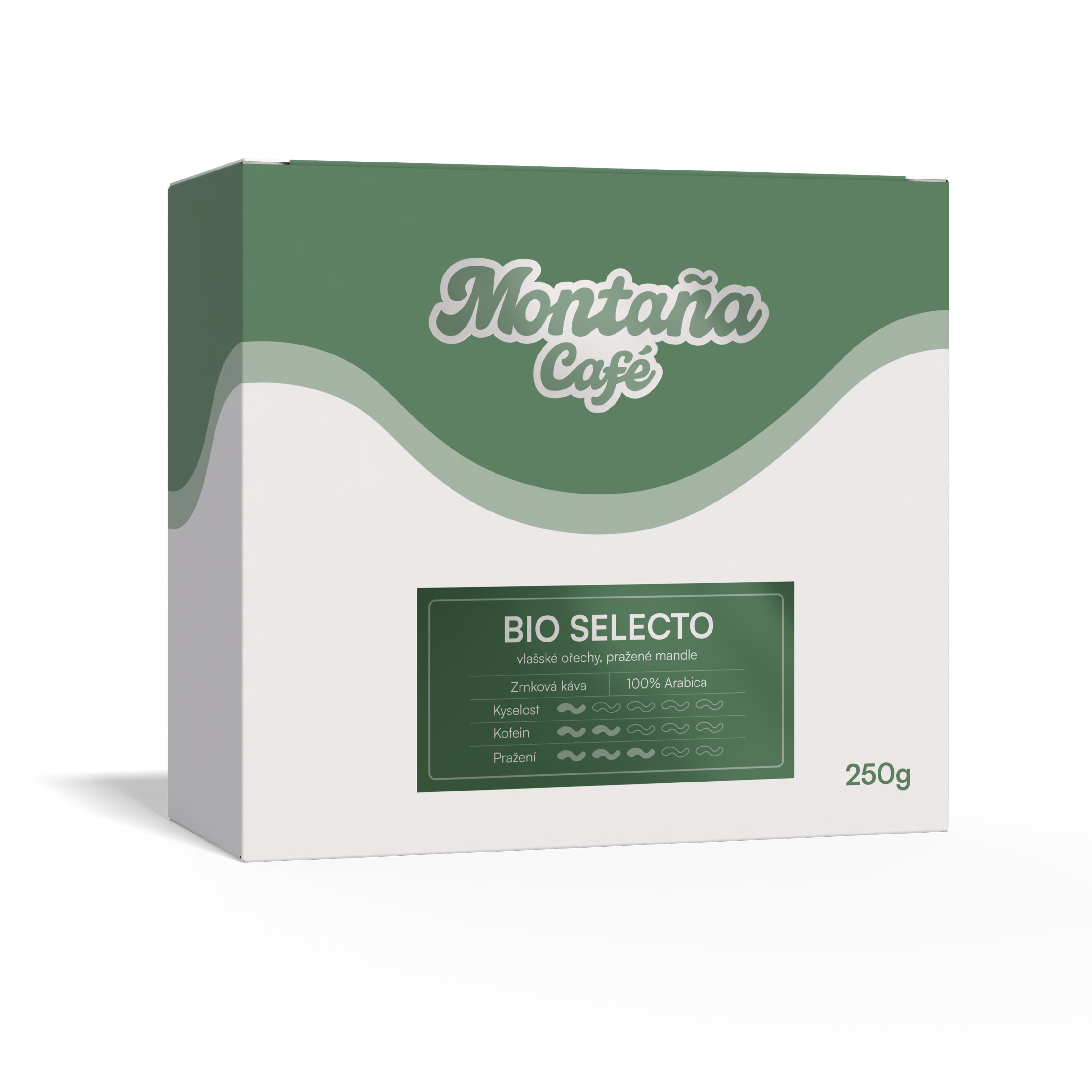 Montaña Café Bio Selecto, zrnková bio káva Velikost balení: 250g