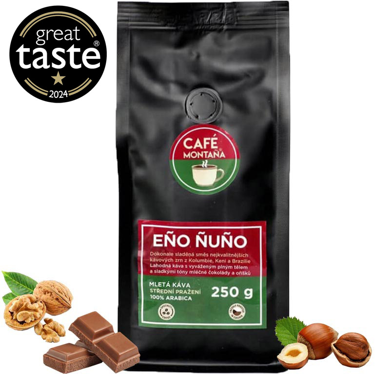 Café Montaña Eño Ñuño, mletá káva Velikost balení: 250g, Hrubost mletí: French press