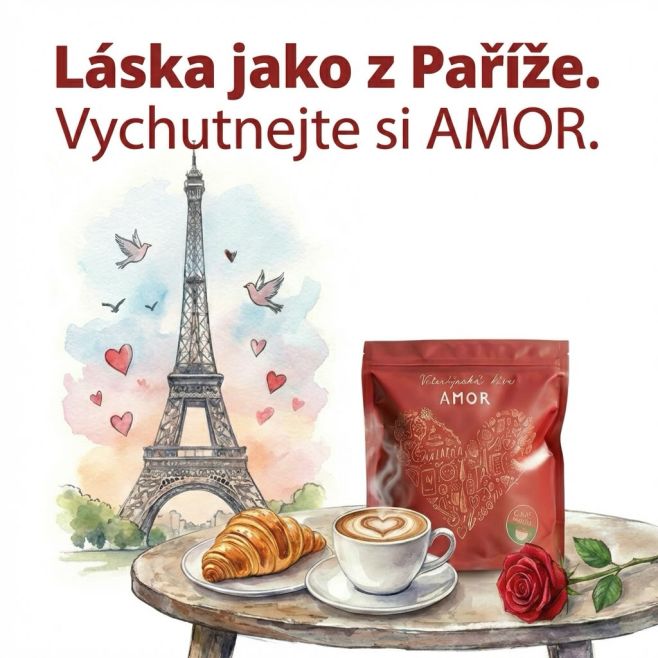 Venku zima, doma Paříž. 🕯️ Dva hrnky, teplé světlo a chvíle, kdy se nikam nemusí. ☕️✨ Valentýnská káva Amor je přesně pro...