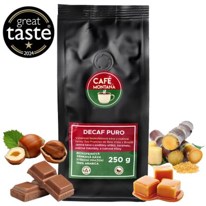 Decaf puro bezkofeinova kava zrno gt (c)