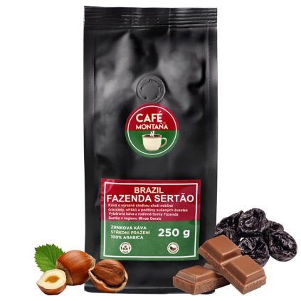 Brazilska kava Fazenda Sertao zrnkova c