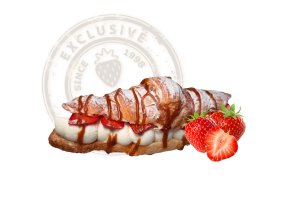 Jahodový croissant