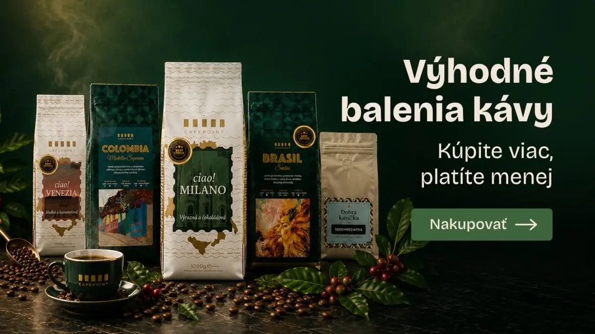 Káva na Cafepoint - výhodné balenia zrnkových káv