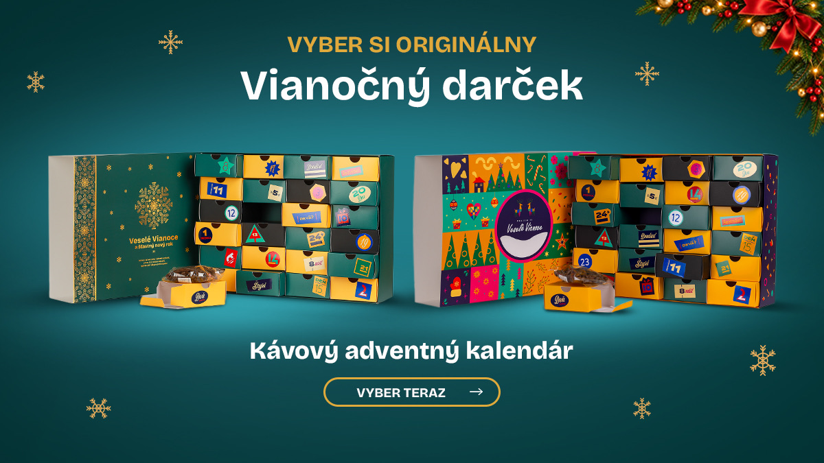 kávový adventný kalendár