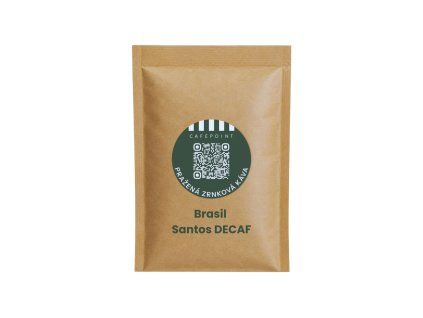 Cafepoint Brasil Santos DECAF zrnková káva 50g