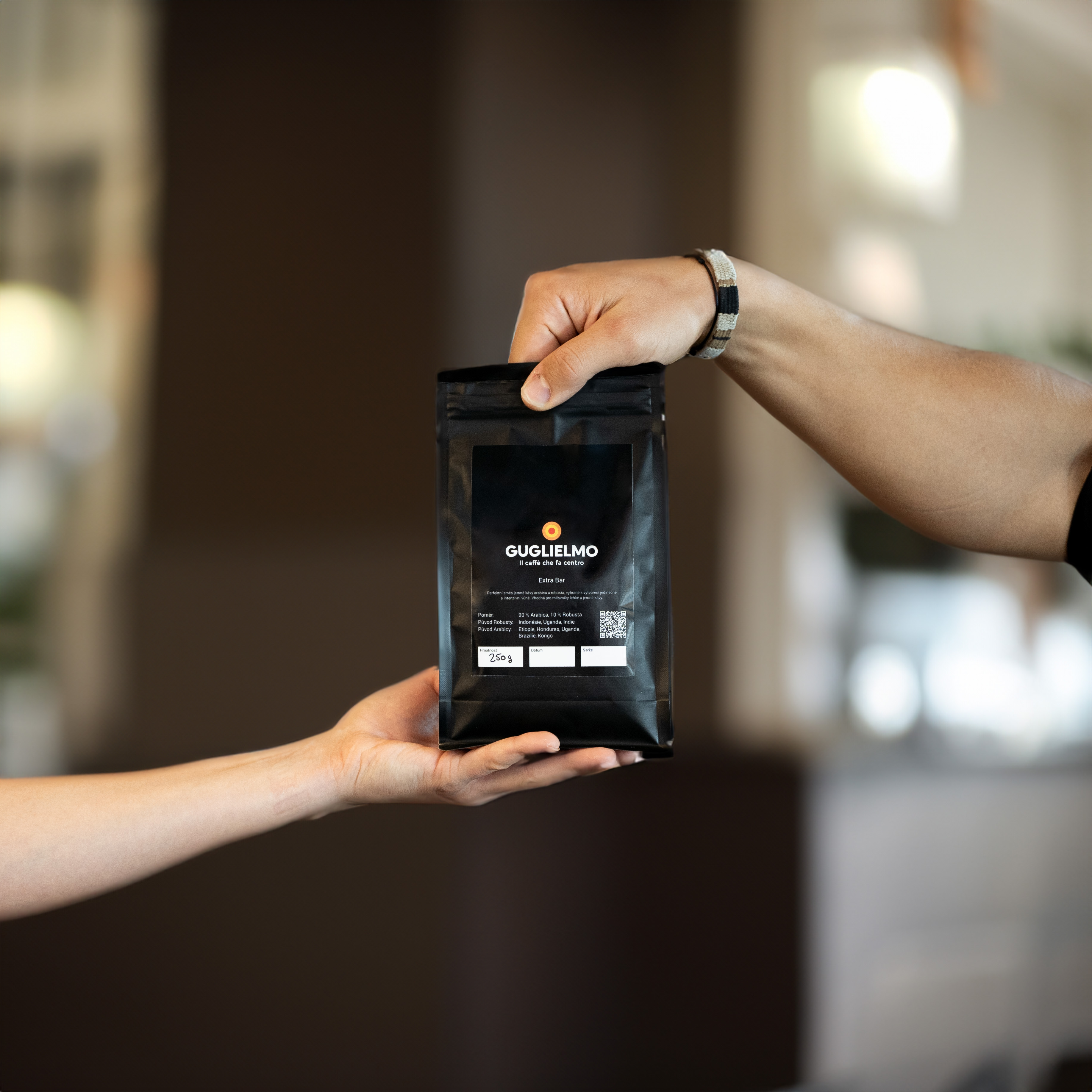 Caffe Guglielmo Extra Bar 250 g Zrnková káva Balení: 125g