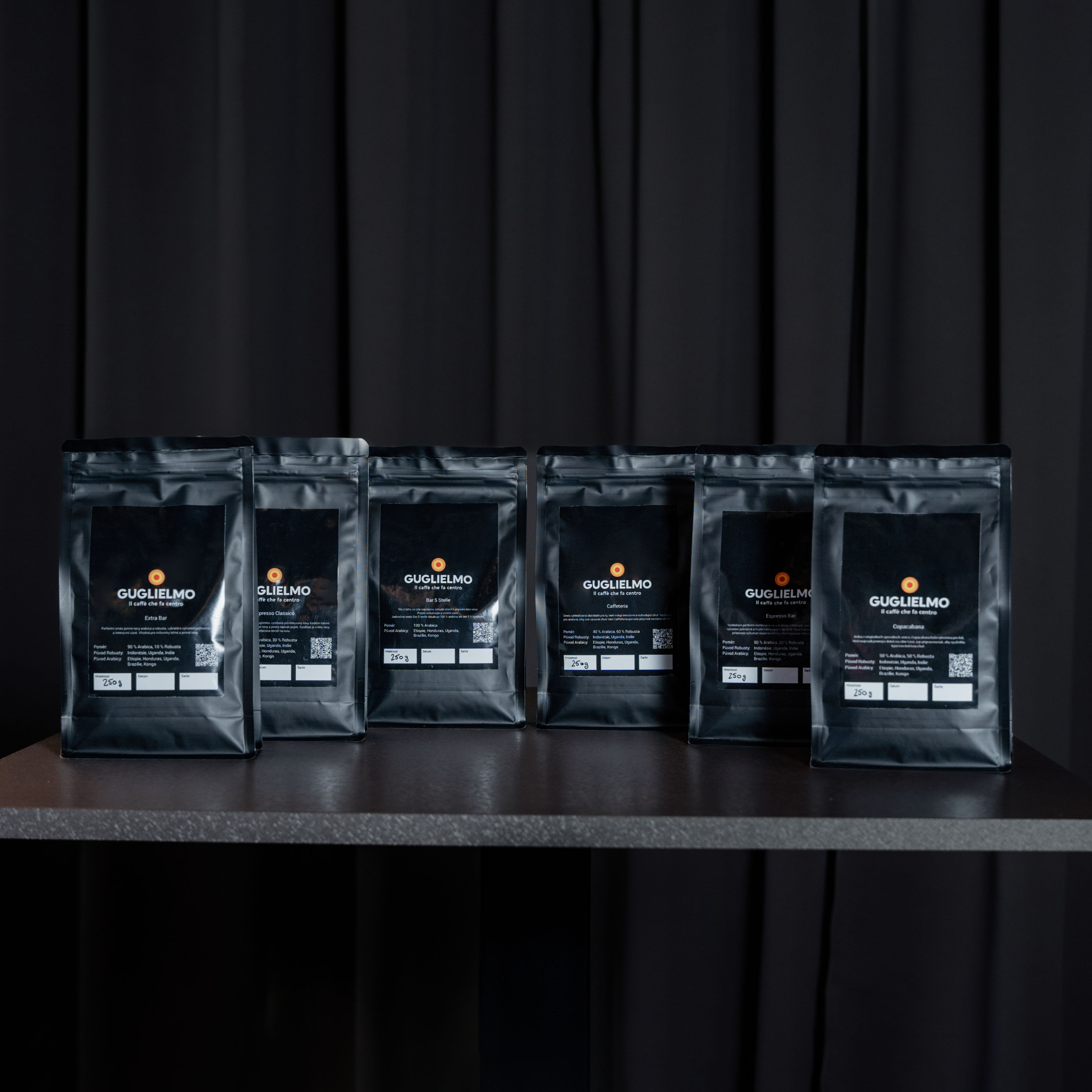 Malá degustační sada Zrnkové kávy Guglielmo Caffe