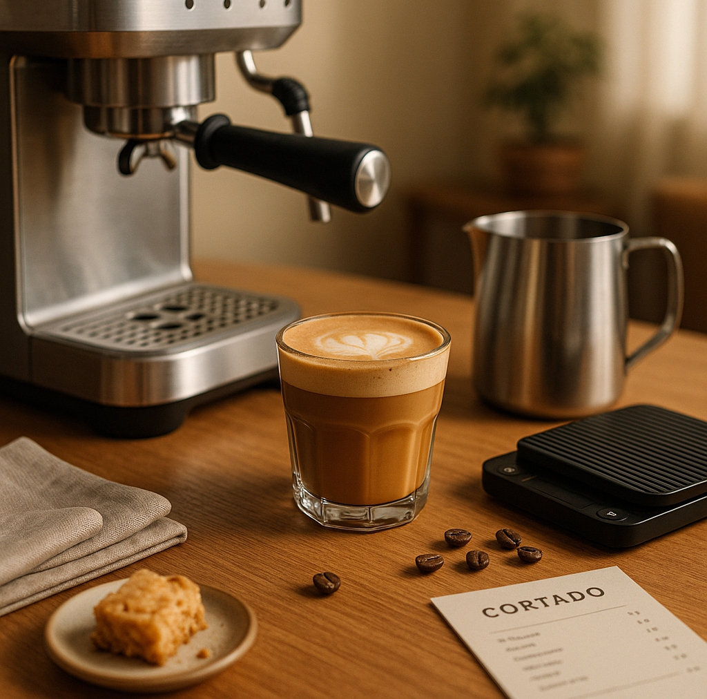 Cortado: Všetko, čo potrebujete vedieť o dokonale vyváženej káve a jej príprave doma