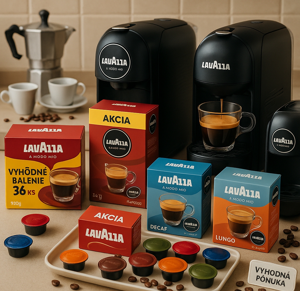 Lavazza A Modo Mio kapsule – kompletný sprievodca výberom, kompatibilitou a baleniami (vrátane decaf a 36 ks balení)