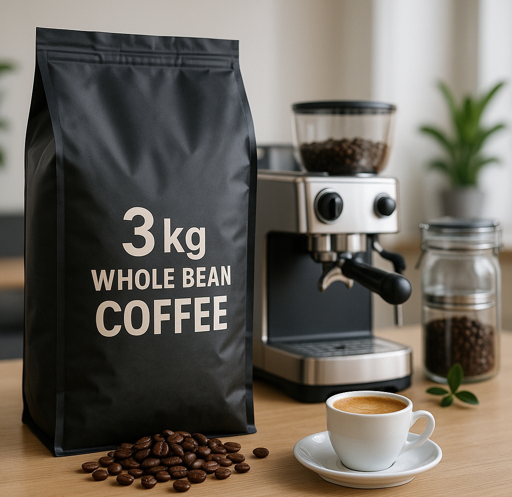 Výhodné balenie zrnkových káv 3 kg: Kompletný sprievodca úsporou, čerstvosťou a výberom kávy pre dokonalé espresso