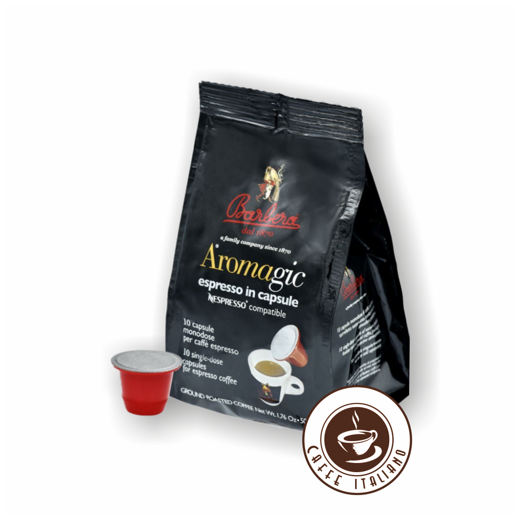 Barbera Nespresso Aromagic NC balenie 10ks kapsula 5g logo caffeitaliano