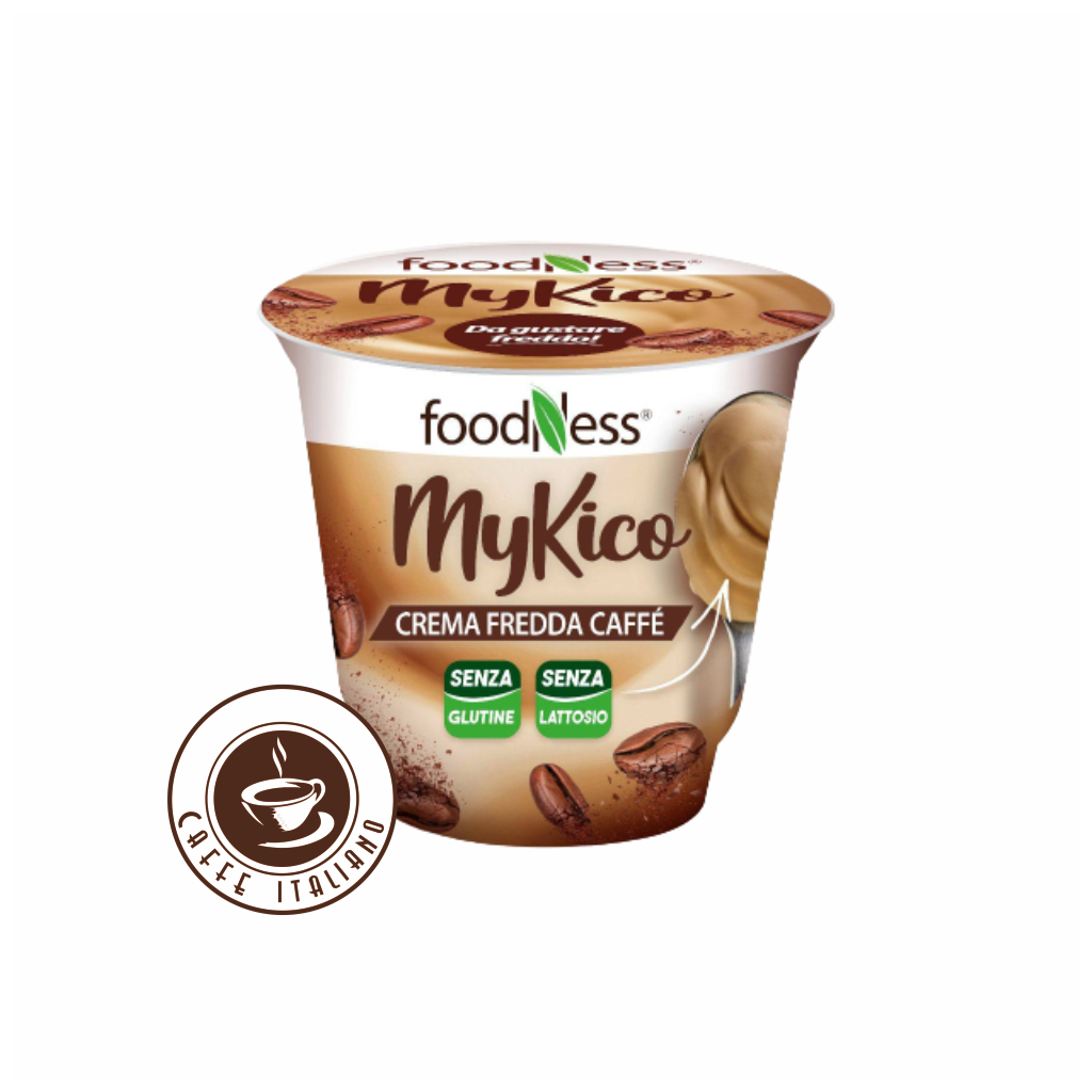 foodness MyKico studeny kavovy krem maly bez laktoza gluten logo caffeitaliano