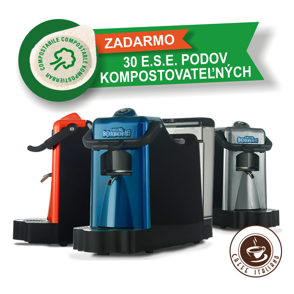 Kávovar Didi Borbone na E.S.E. pody + 30podov ZADARMO 30 E.S.E. podov  ZADARMO - Caffeitaliano