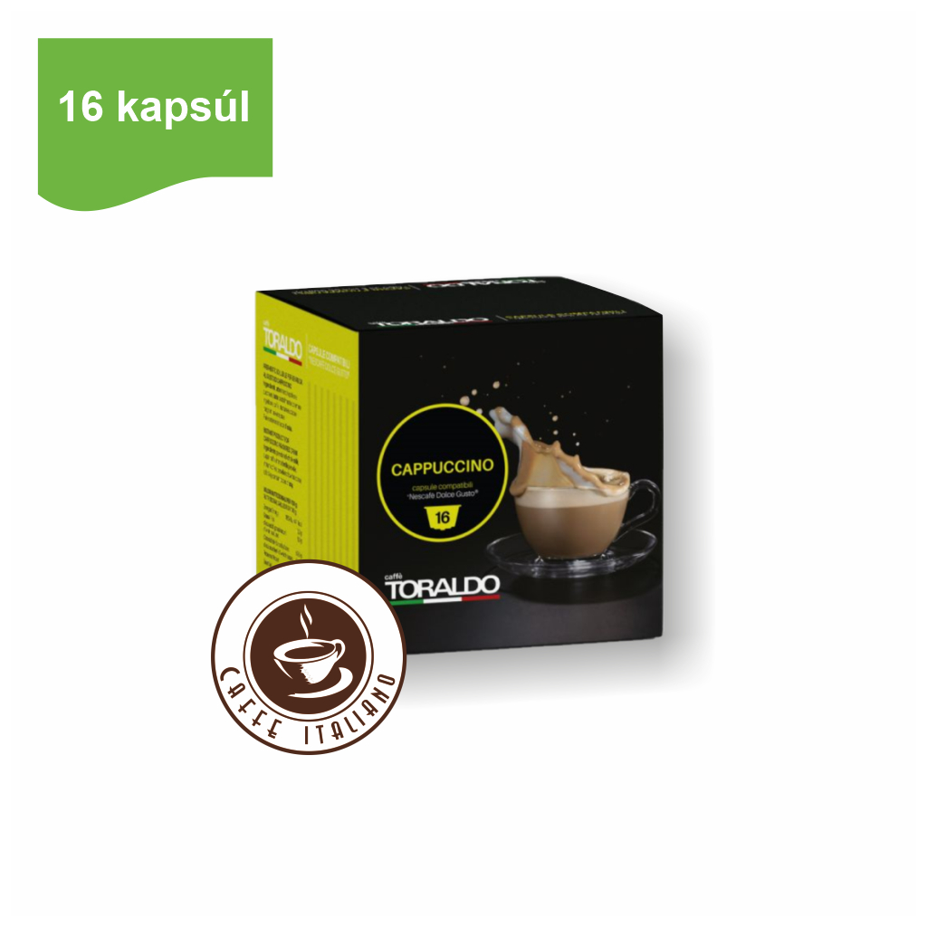 Toraldo caffe dolce gusto cappuccino 16ks kapsule caffeitaliano logo