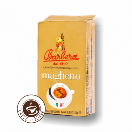 Barbera Maghetto mleta kava vakuove balenie 250g logo caffeitaliano