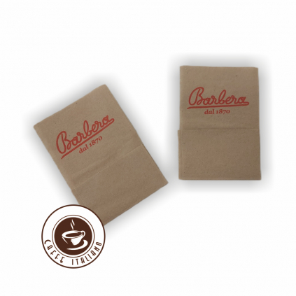 barbera caffe servitky 500ks hnede eko kusovka logo caffeitaliano