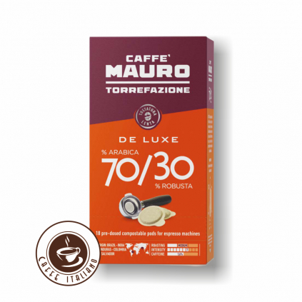 Mauro caffe pody deluxe 70arabica 30robusta 18ks logo caffeitaliano