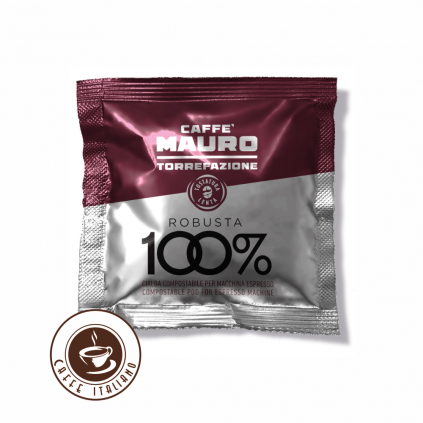 Mauro caffe pody 100robusta logo caffeitaliano