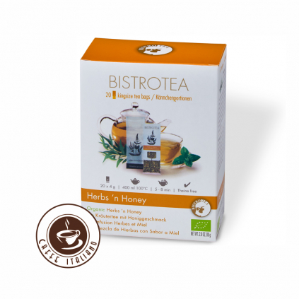 Bistrotea Kingsize Bio Bylinný čaj - bylinky & med 20xTpod/4g