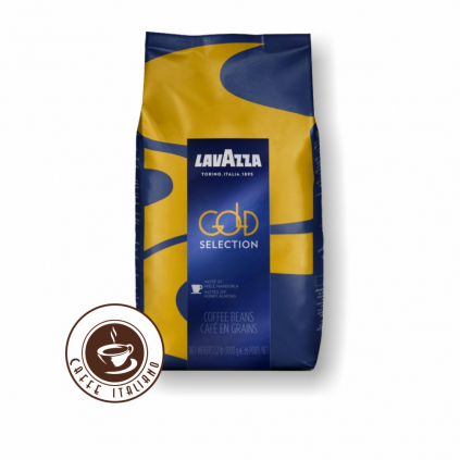 lavazza caffe gold selection zrnkova kava 1kg 70arabica 30robusta logo caffeitaliano