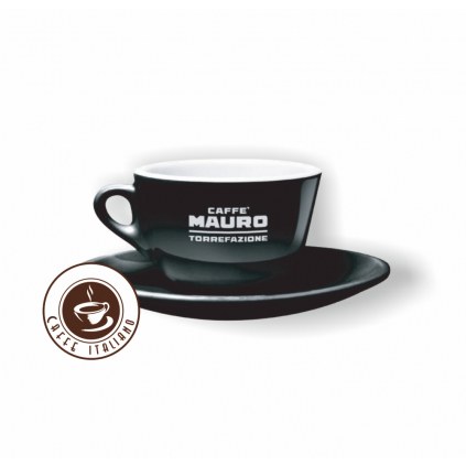Mauro caffe cappuccino salka 170ml cierna logo caffeitaliano