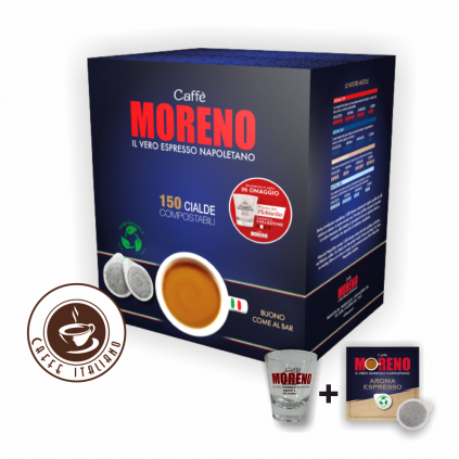 caffe moreno aroma espresso 30arabica 70robusta ese pody 150ks logo caffeitaliano