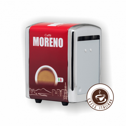 caffe moreno drziak na servitky plechovy logo caffeitaliano