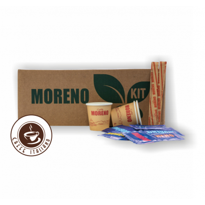 caffe moreno set cukor miesatko poharik logo caffeitaliano