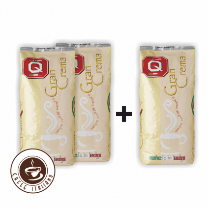 quaranta caffe gran crema 3kg akcia logo caffeitaliano