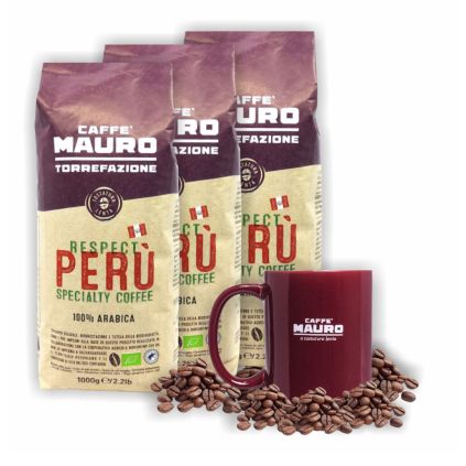 Mauro Respect Peru 100% Arabica 3kg + šálka