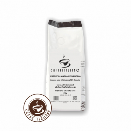 Caffeitaliano 250g zrnkova kava 50arabica 50robusta logo caffeitaliano