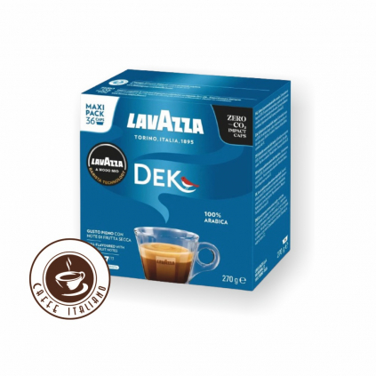 lavazza a modo mio espresso dek cremoso kapsule 36ks 100arabica mleta kava logo caffeitaliano